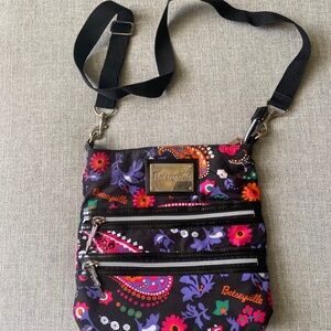 Betsy Johnson Betsyville cross body bag Paisley floral print